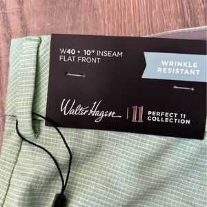 Walter Hagen Mint Green Flat Front Shorts